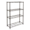Estanteria de 4 niveles / Negra (120 x 72 x 35)