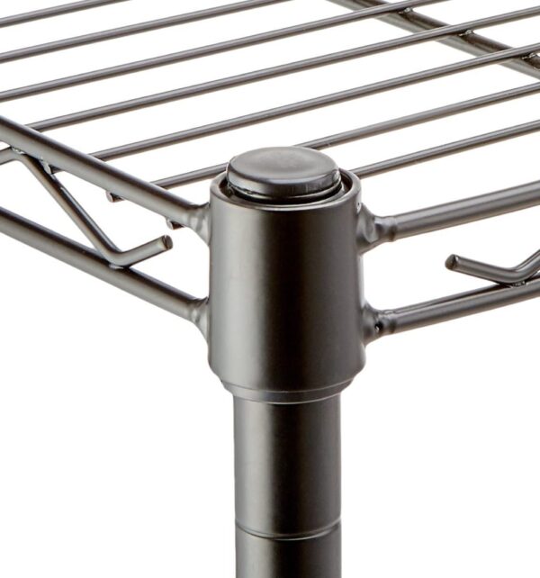 Estanteria de 4 niveles / Negra (120 x 72 x 35)