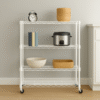 Estanteria de 4 niveles con Ruedas / Blanca (120 x 72 x 35)