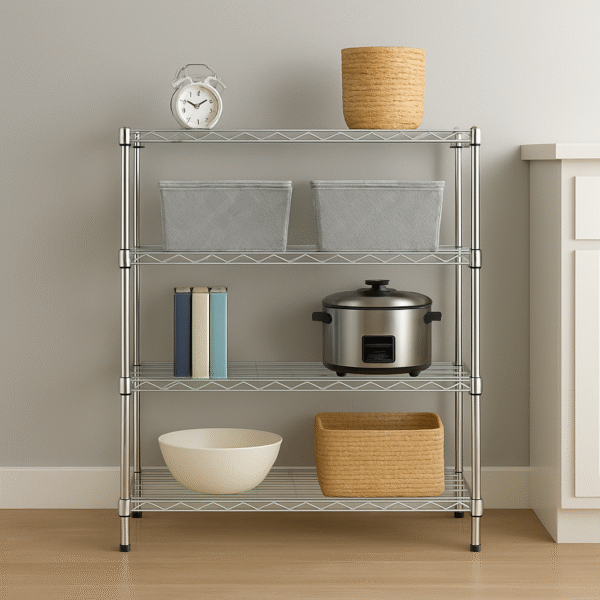Estanteria de 4 niveles / Cromo (120 x 70 x 35)
