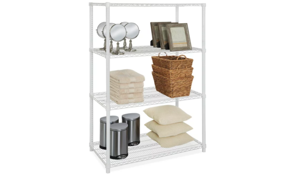 Estanteria de 4 niveles con Ruedas / Blanca (120 x 72 x 35)