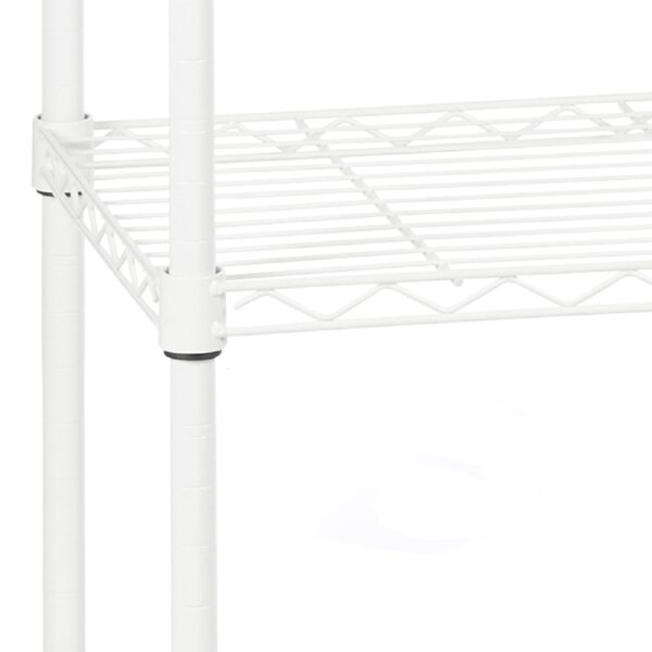 Estanteria de 4 niveles con Ruedas / Blanca (120 x 72 x 35)