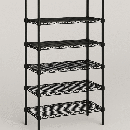 Estanteria de 6 niveles / Negra (180 x 70 x 35)