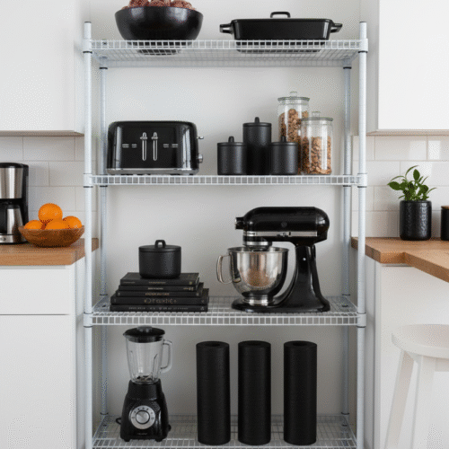 Estanteria de 4 niveles / blanca (120 x 90 x 50)