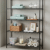 Estanteria de 5 niveles / negra (180 x 90 x 50)
